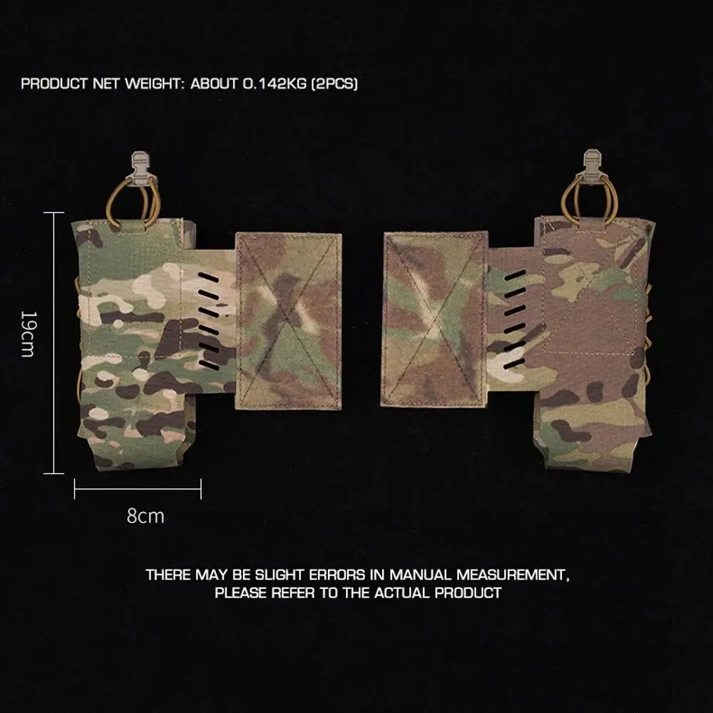 Bolsa de Radio táctica para walkie-talkies AN/PRC148/152/163, almacenamiento de cordón de choque, chaleco Airsoft de caza, bolsa de aparejo de pecho - imagen 3