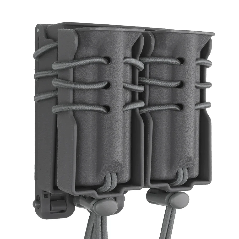 Bolsa táctica para pistola, Rifle, revista, Molle, tapa abierta, funda cartuchera para M4 AR15 5,56 9mm GL.40 Cal, accesorios de caza - imagen 3