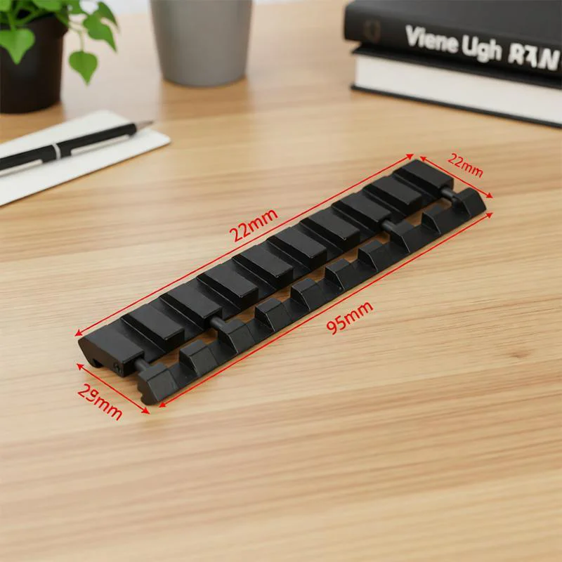 Soporte adaptador de riel Picatinny táctico de 11 mm a 21 mm - Clip de liberación rápida para montaje de linterna - imagen 2