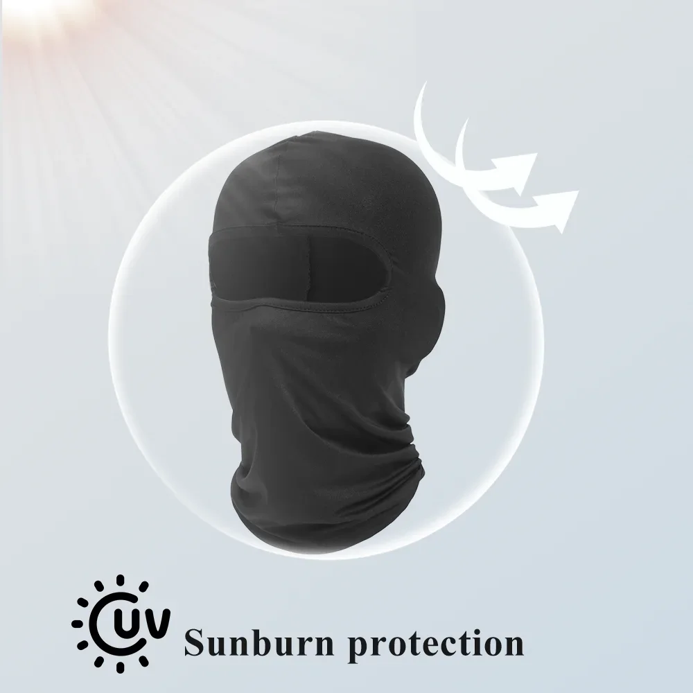 Gorro de pasamontañas deportivo transpirable de secado rápido a prueba de viento máscara facial completa para montar correr esquí senderismo cubierta facial al aire libre hombres - imagen 5