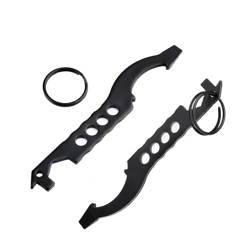 Destornillador táctico multitarea M4 herramientas, destornillador de mantenimiento multiusos, reparación de bicicleta, tubo de amortiguación, modificación, colgante en llavero - imagen 4