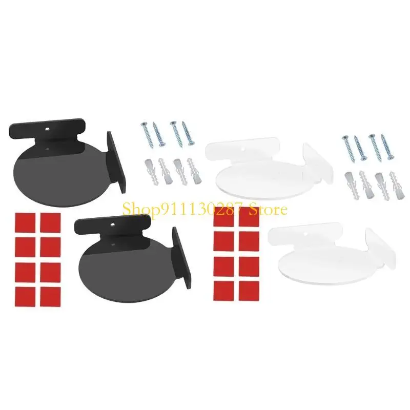 Estante pared flotante acrílico J1HC Estante esquina mini Circular Small Fácil instalar - imagen 4