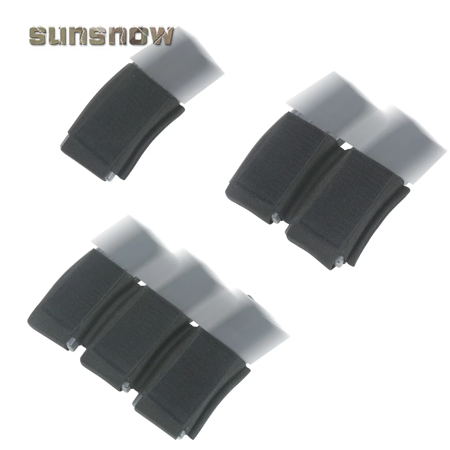 Divisores con resorte para revista SS, Panel frontal individual/doble/Triple, superficie de doble gancho para aparejo de pecho táctico - imagen 2