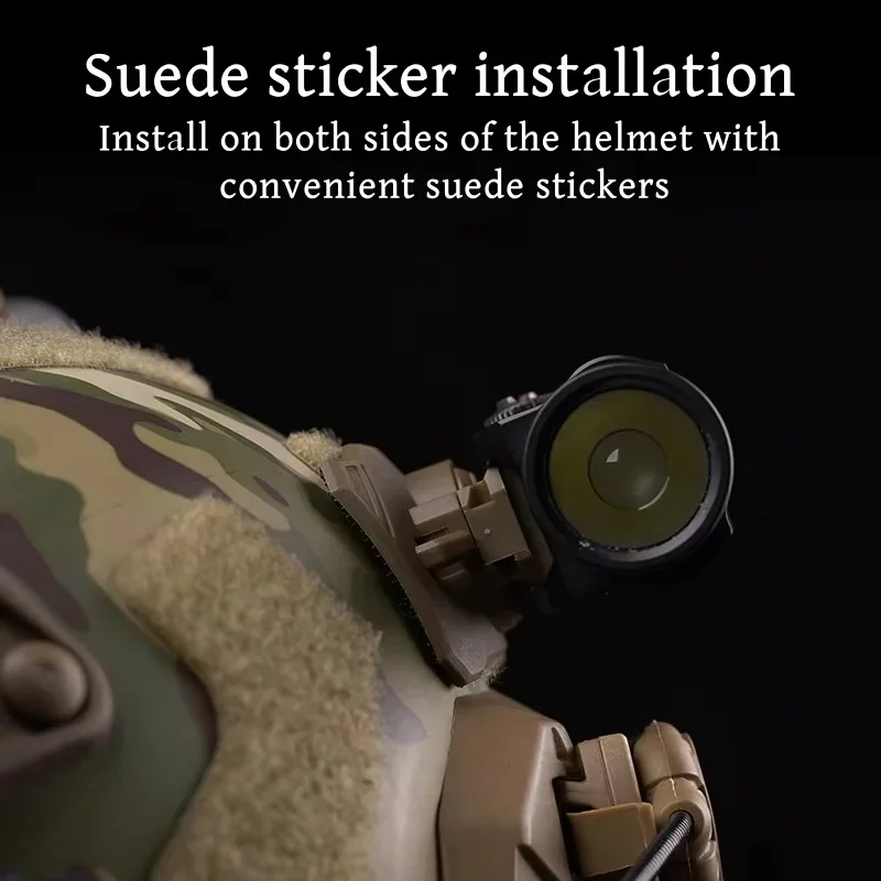 Adaptador de base de montaje para faro de casco al aire libre para visión nocturna y Compatible con varios soportes para cascos para uso - imagen 5