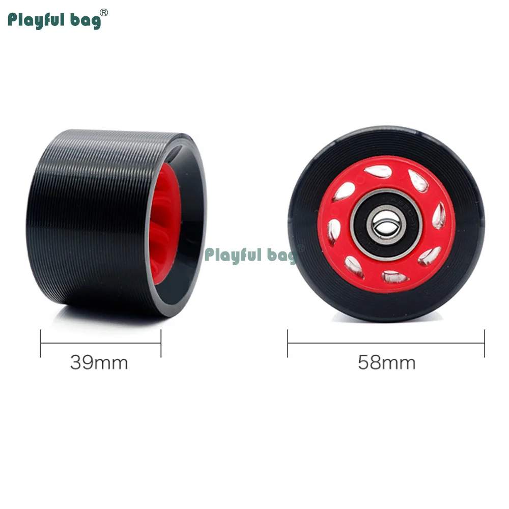 Ruedas protectoras de cubo para patines de doble rodillo 95A 92A 90A 88A rueda de carreras de PU varios colores disponibles 58x39MM 58x32MM AMB321 - imagen 3