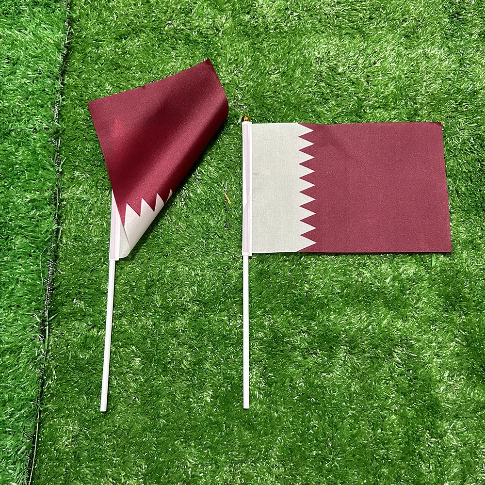 Bandera oficial de Qatar con mástil – Decoración hogar y exterior - imagen 5