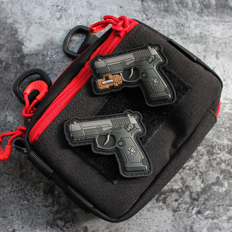 Versión Q Velcro tridimensional PVC goma moral 94 estilos edición táctica Mini casco mochila gancho bucle parche - imagen 2