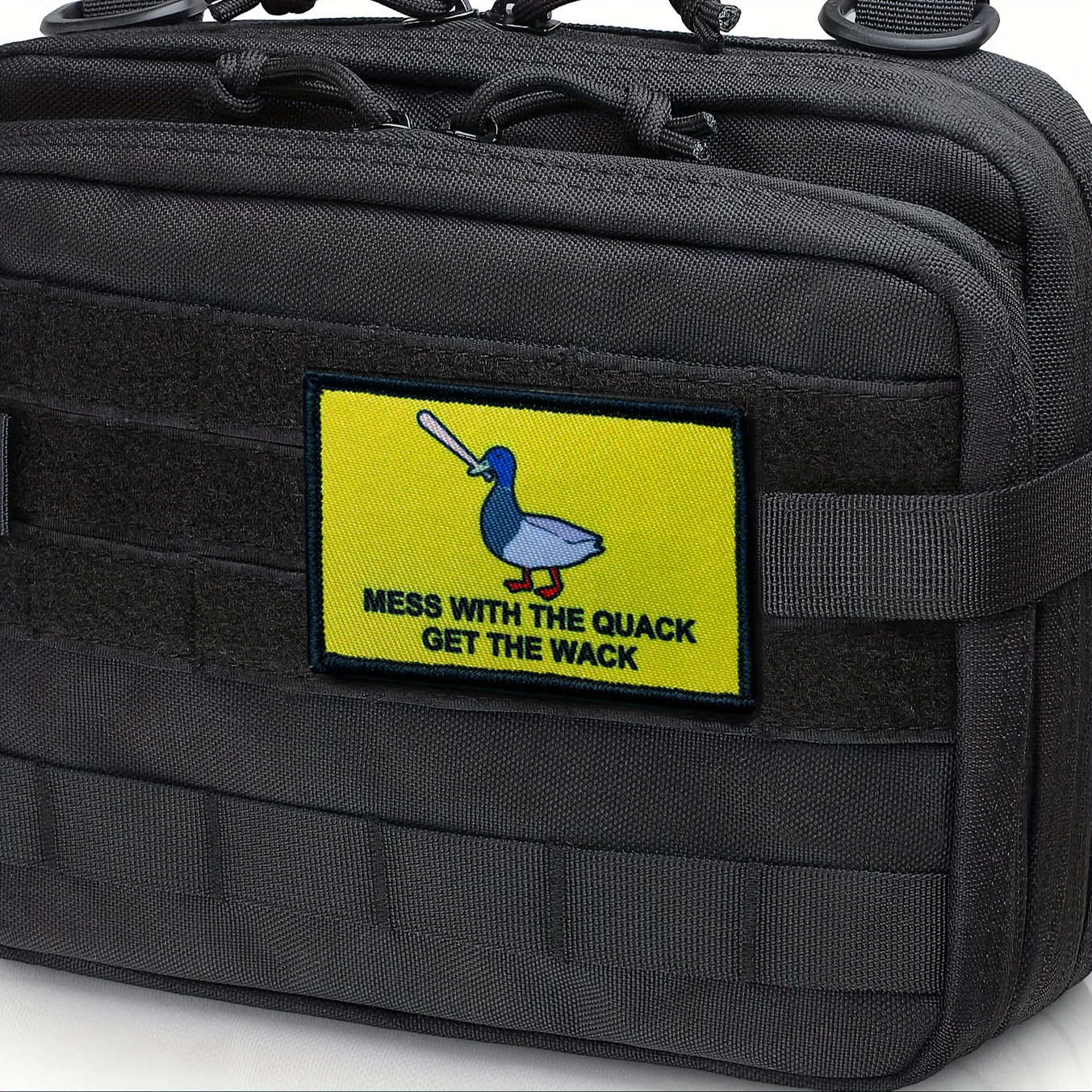 Don't Mess with the Quack Goose & Honk Get Bonk parches-2 "x 3" moral Hook & Loop para sombreros, Jeans, chalecos - imagen 5