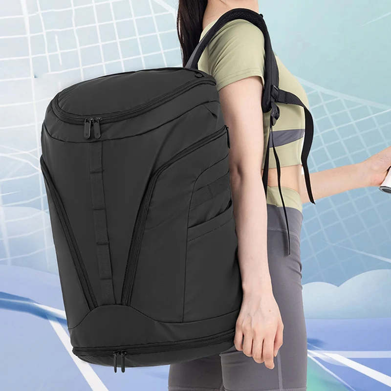 Mochila de escalada, deportes, bádminton, 1-2 raquetas, bolso seco, húmedo, para acampar al aire libre, senderismo, bolsa con zapatos, mochila de baloncesto - imagen 2