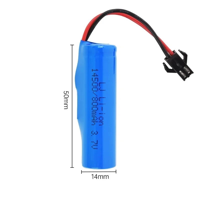 Para C2 D828 3,7 V 800mAh 14500 batería Lipo para juguetes RC coche recargable Baot tanque pistola camión tren motocicletas 3,7 V batería - imagen 2