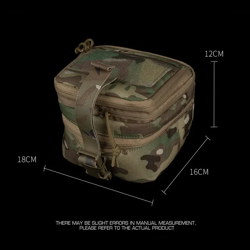 Bolsa binocular NVG GPNVG 18 Bolsa de almacenamiento Montaje Molle Bolsillos de doble capa - imagen 2