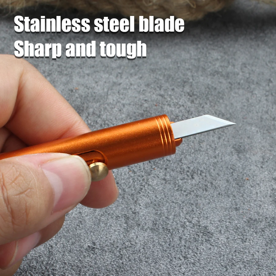 Outdoor Mini Box Opener Keychain Carrying Knife EDC Women's Unpacking Express Envelope Knife Portable Pocket Knife - imagen 3