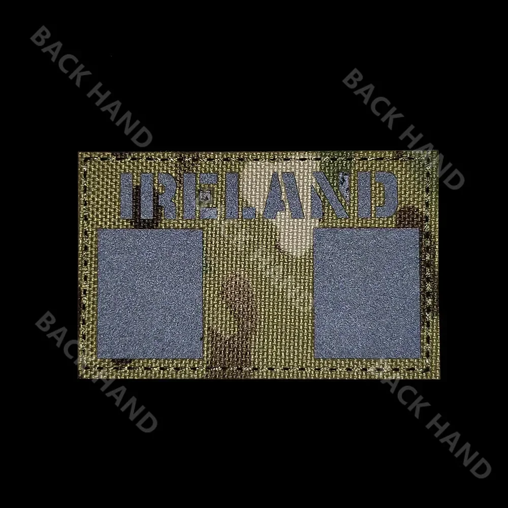 Parches IR bordados de Ireland, brazalete de la bandera de Irlanda, insignias de tela - imagen 3