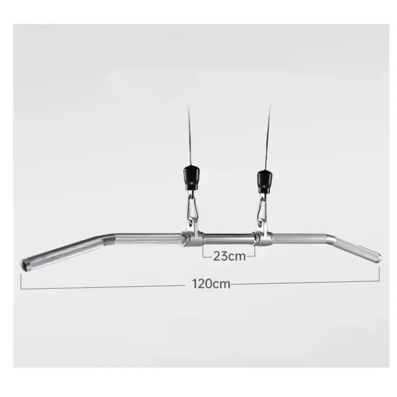 Barra de mango extraíble Lat, agarre recto antideslizante de 97/113/120 cm, accesorio de máquina de cable para gimnasio, entrenamiento físico y remo - imagen 5