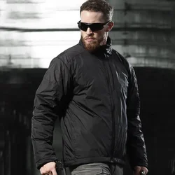 Chaqueta táctica invierno hombre impermeable viento senderismo