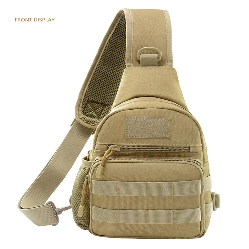 Bolso de pecho deportivo táctico para acampar, bolsa de asalto para senderismo, ciclismo, acampada, equipo de hombro, bolsos cruzados para hombres - imagen 3