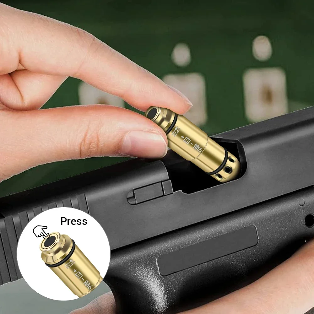 Bala de entrenamiento láser 9x19mm 2 en 1 para tiro seco 9x18mm - imagen 2