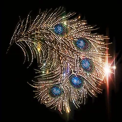 Pegatinas con purpurina, diamantes de imitación, parches de transferencia termoadhesiva para adorno de ropa, accesorios decorativos de plumas, parche para vestido