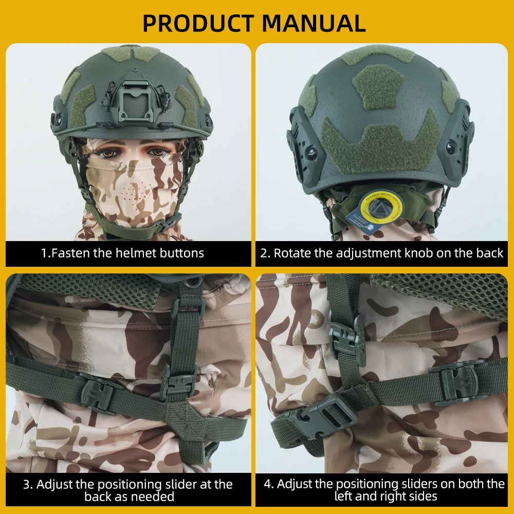 Wendy BOOIU SF suspensión táctica para casco de corte alto airsoft - imagen 5