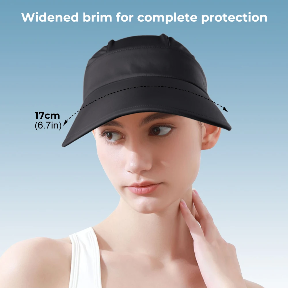 Gorra de sol deportiva para mujer, gorro transpirable de secado rápido con visera ajustable, protección para pesca, correr, Golf y ciclismo - imagen 4