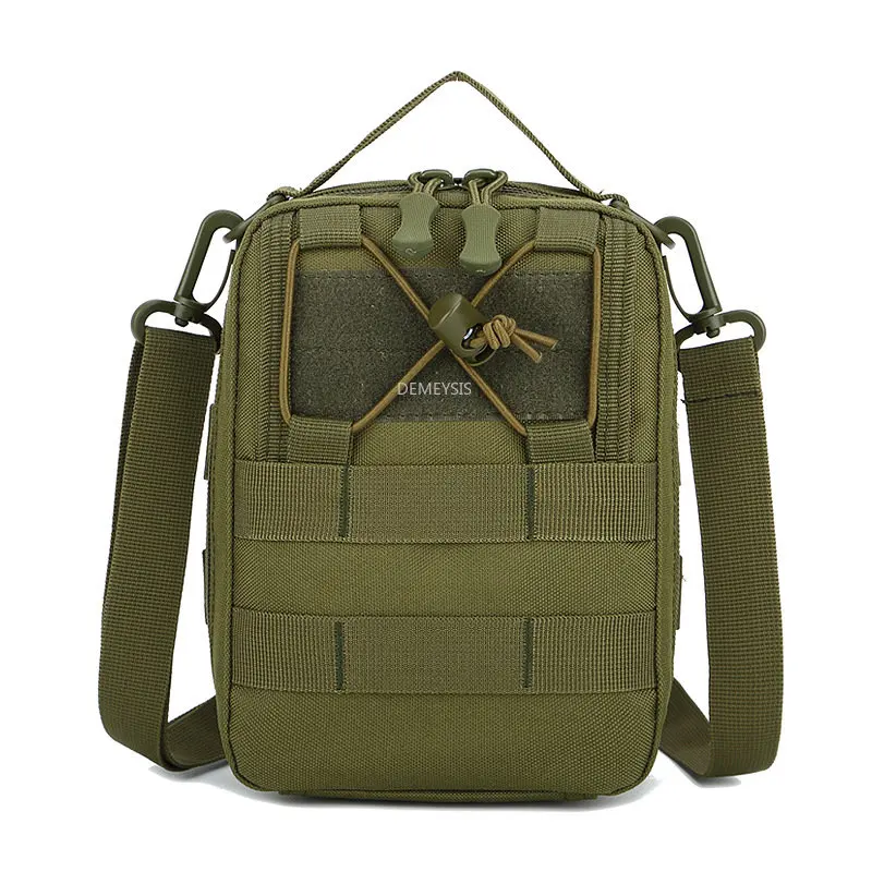 Bolso de hombro táctico para hombre, bolsa de camuflaje al aire libre, Camping, senderismo, caza, bandolera militar, cartera para teléfono móvil, paquete Molle de viaje - imagen 2