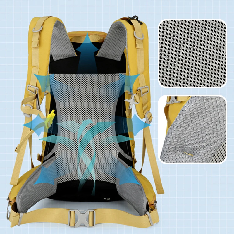 Mochila táctica impermeable outdoor con funda lluvia y bolsillo - imagen 3