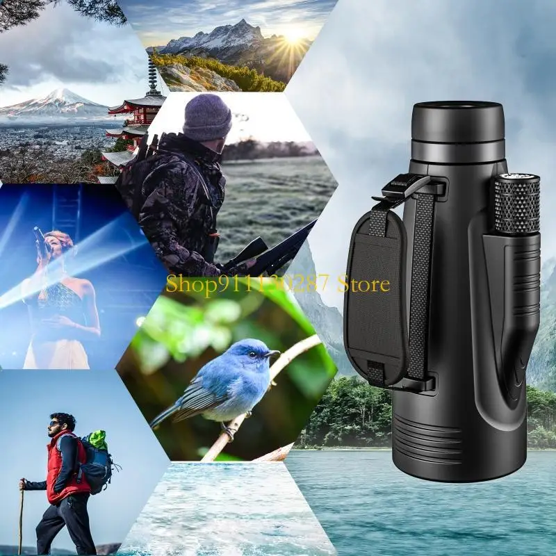 Telescopio monocular J1HC 12x50 BAK4 Recubrimiento multicapa para acampar Senderismo Deporte - imagen 4