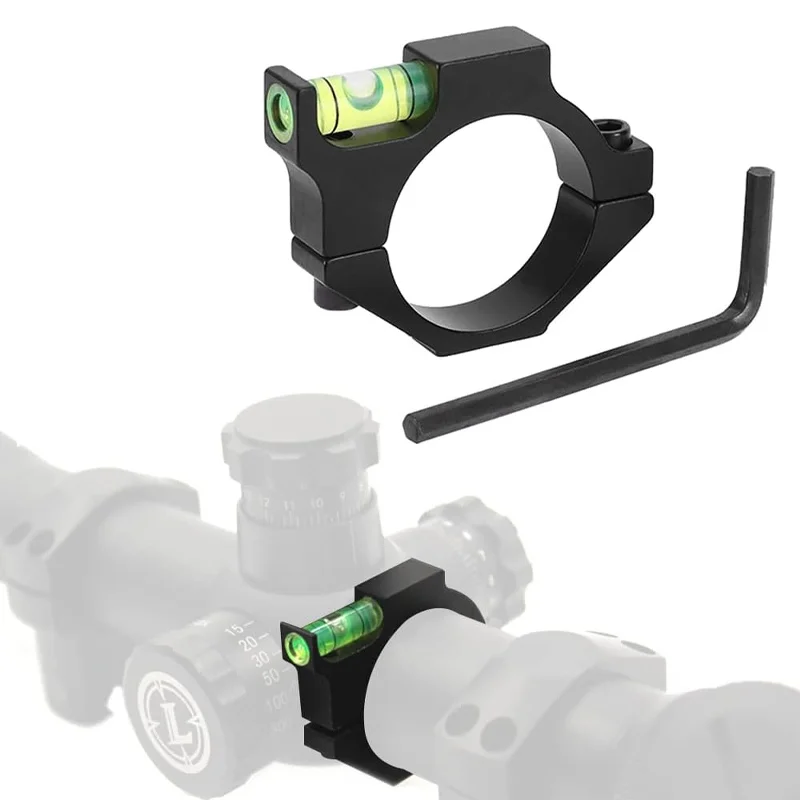 Nivel de burbuja de alcance, anillo de 30mm de diámetro, calibración de alta precisión para disparar, calibración de alcance de Rifle de caza
