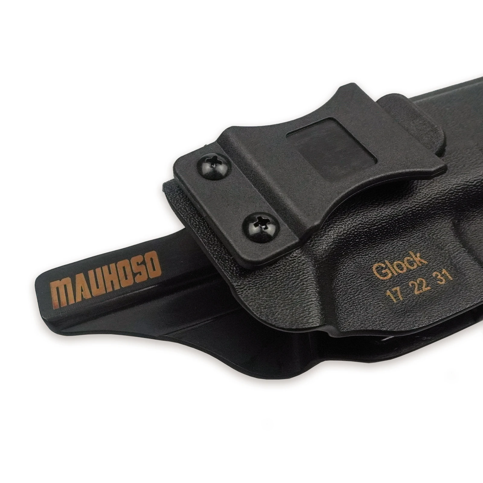 MAUHOSO Fundas para pistolas - Soporte de cintura interior de transporte oculto - Glock 17/22/31 - Paseo/mantel/retención ajustable Tiro a mano derecha - imagen 4