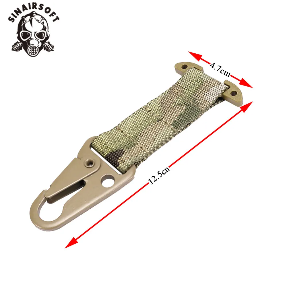 Mosquetón colgante con gancho para choque táctico, Clip de correas Molle ICB, faja de Metal para exteriores, cinturón, accesorios para chaleco de caza - imagen 2