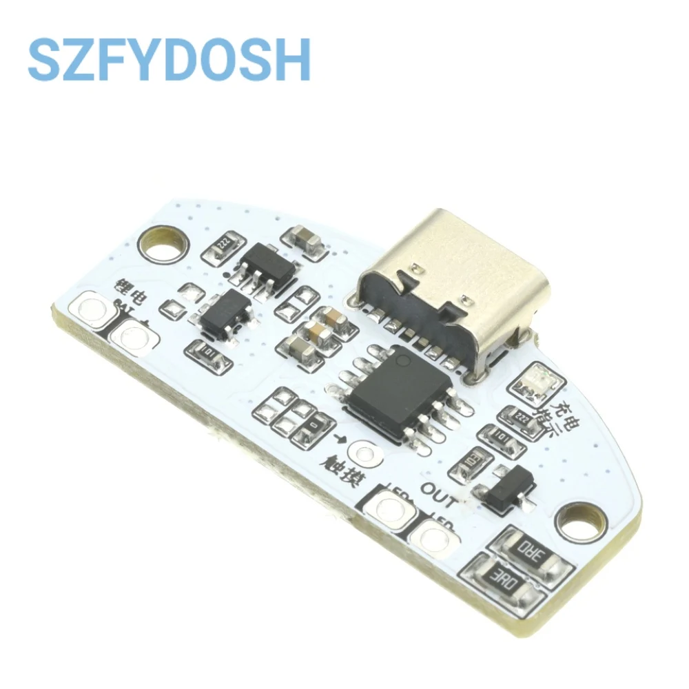 Placa de circuito de lámpara de mesa tipo C, carga USB, tres engranajes, atenuación continua, Led táctil, módulo de Control de lámpara nocturna pequeña, 1-10 Uds. - imagen 4