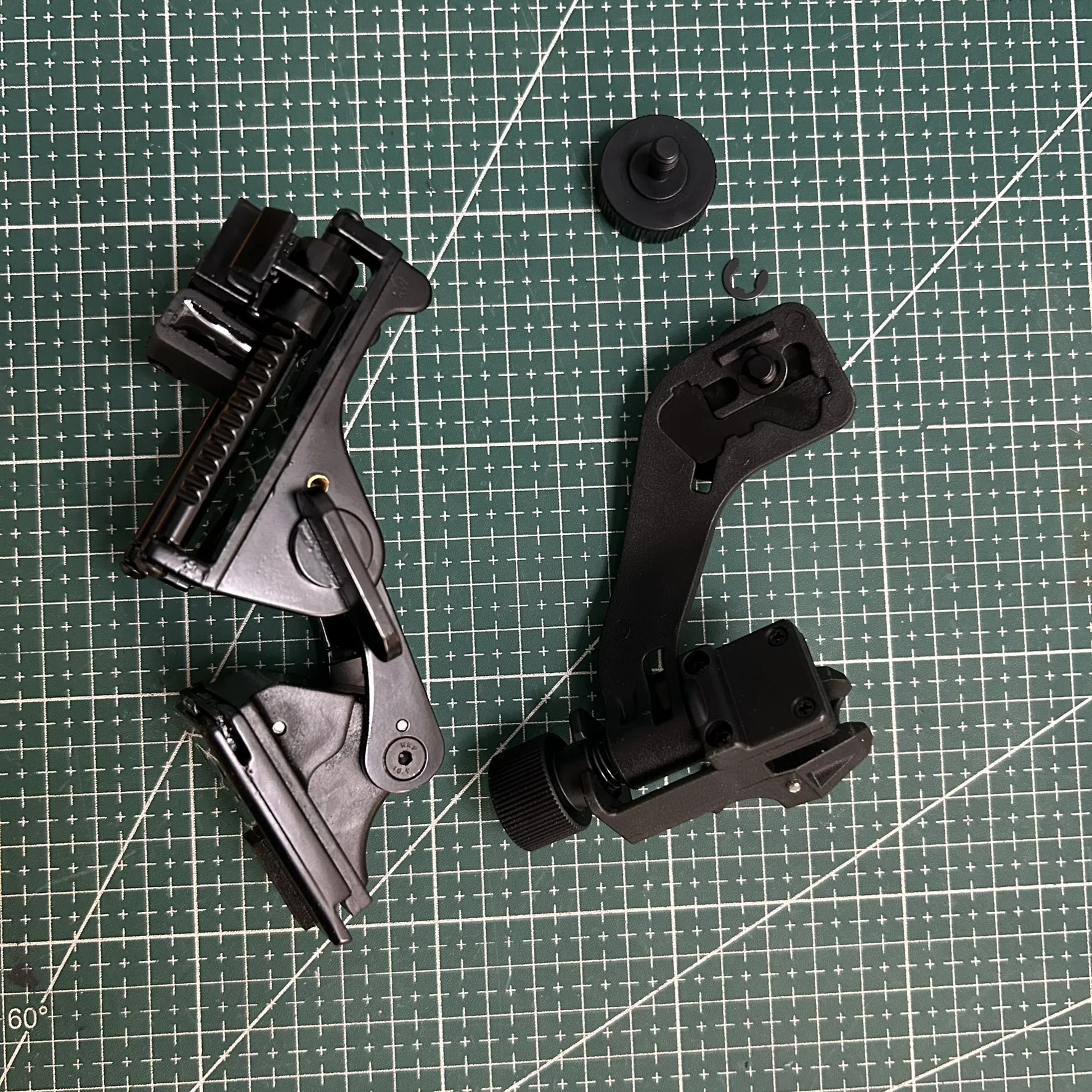 Dispositivo de visión nocturna PVS-14, soporte de aleación de aluminio + adaptador de brazo en J de nailon para Base estándar de cubierta - imagen 5