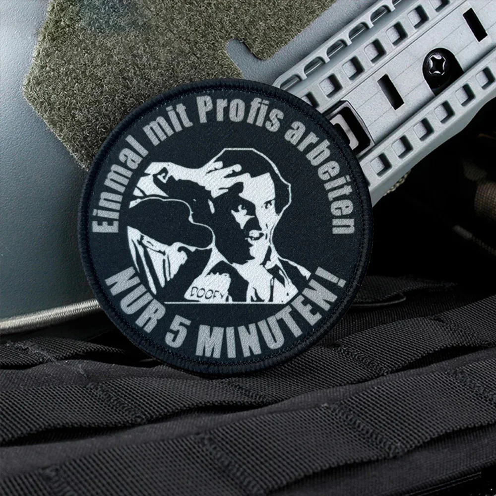 Sólo 5 minutos divertido Meme Velcros parche parches táctico moral gancho bucle sujetador pegatina insignia para mochila - imagen 3