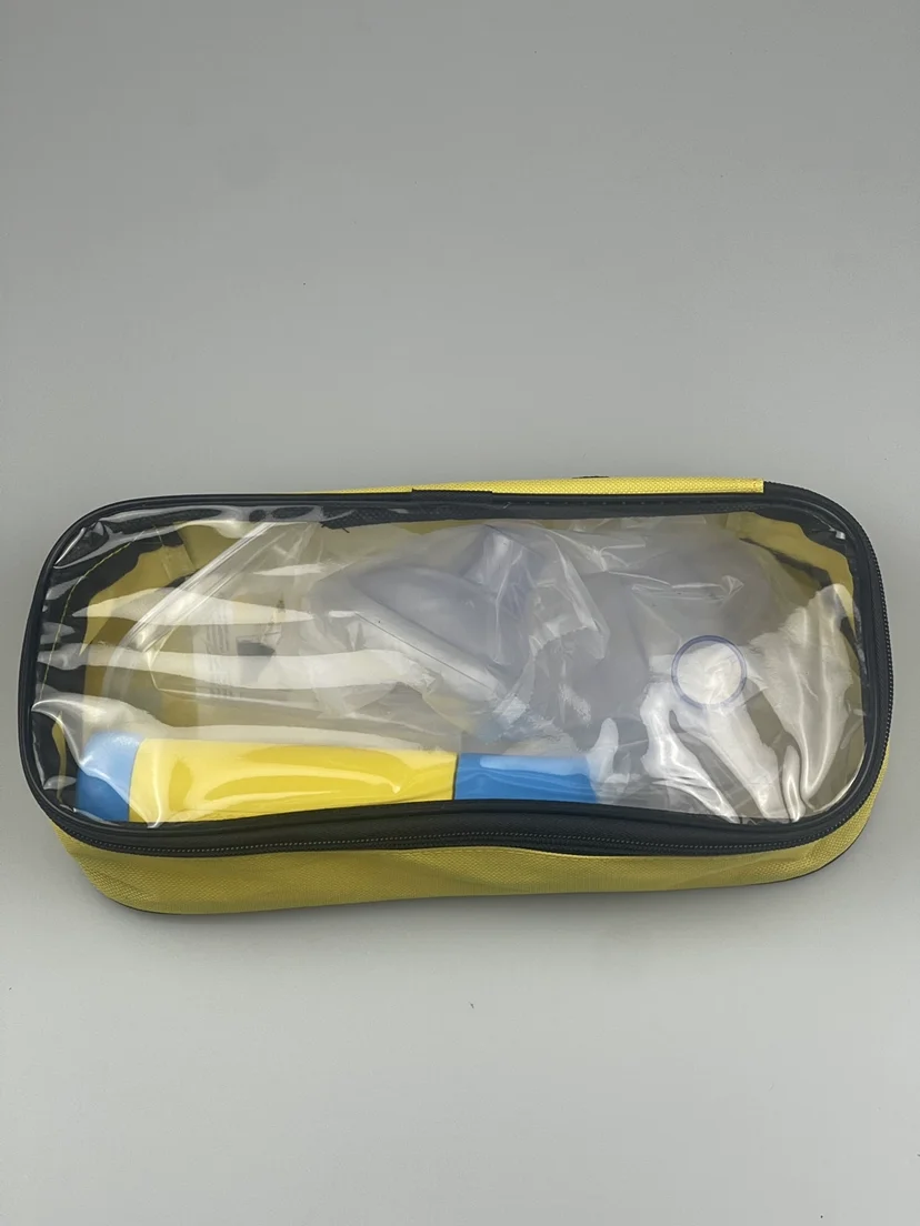 Máscara de entrenamiento Dispositivo antiasfixia Salpicaduras de vida Succión Emergencia Anti Asfínxia CPR Botiquín de primeros auxilios Adultos y niños Rescate en casa - imagen 5