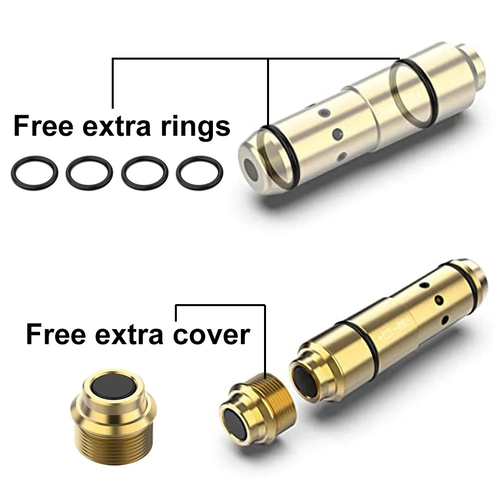 Cartucho de entrenamiento láser táctico, bala de entrenamiento láser de fuego seco, punto rojo, mira de entrenamiento láser para 9mm/380ACP/40S y W/223Rem - imagen 3