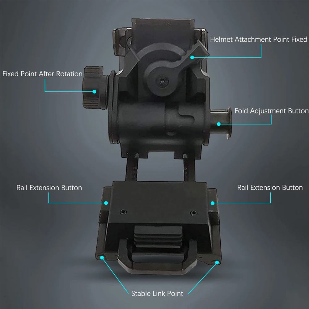 Accesorios para casco de caza táctica L4G24 NVG, montura de aluminio, brazo de montaje para PVS15, PVS18, GPNVG18, gafas de visión nocturna - imagen 4