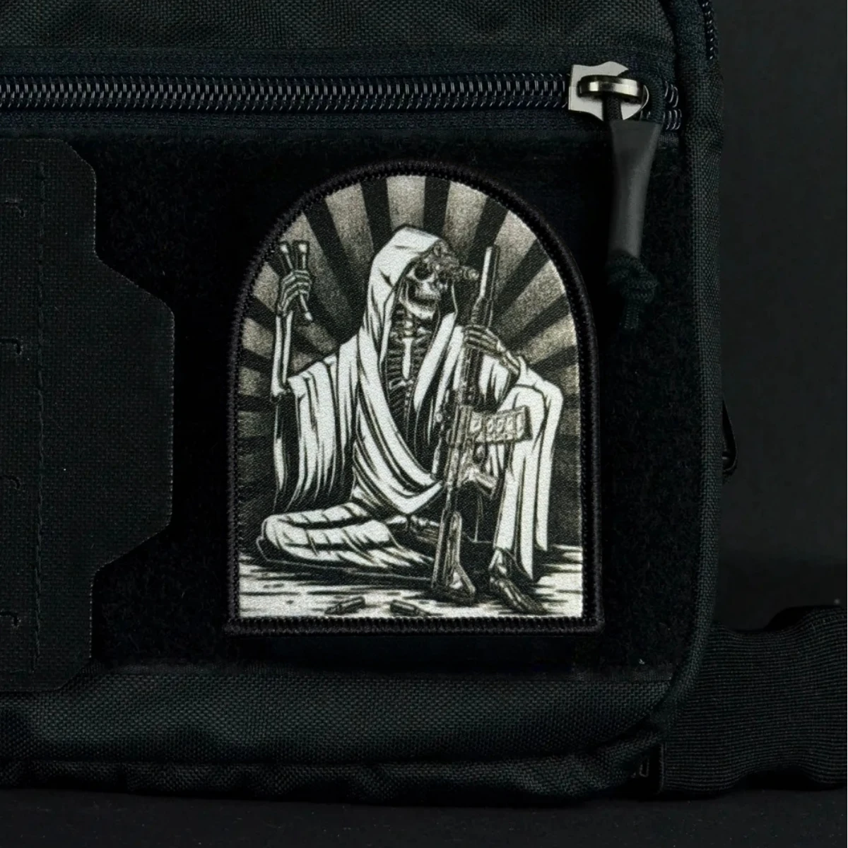 Parche táctico visión nocturna con gancho y bucle para mochila