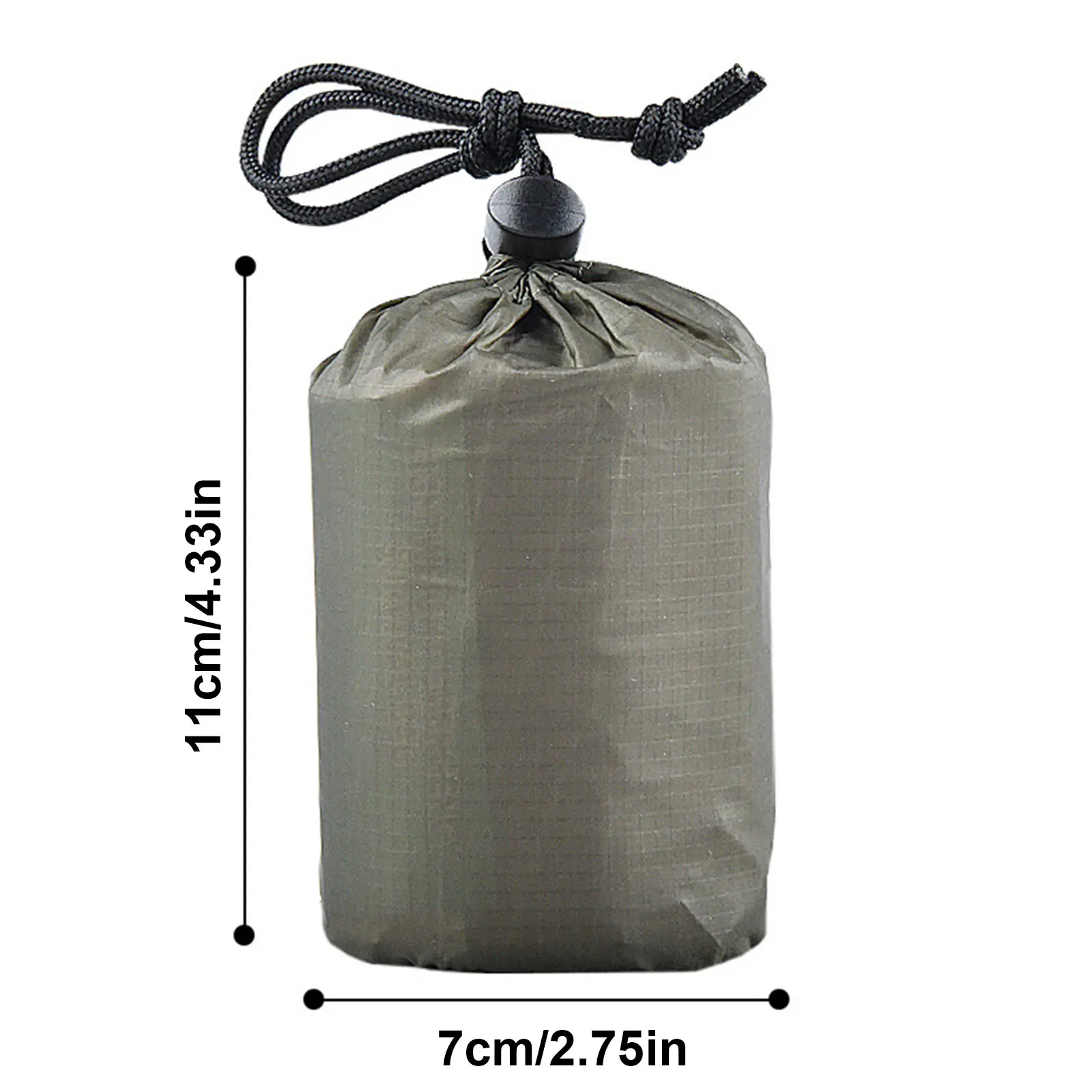 Poncho de lluvia de supervivencia de emergencia para senderismo y acampada, manta térmica, impermeable, reflectante de calor - imagen 3