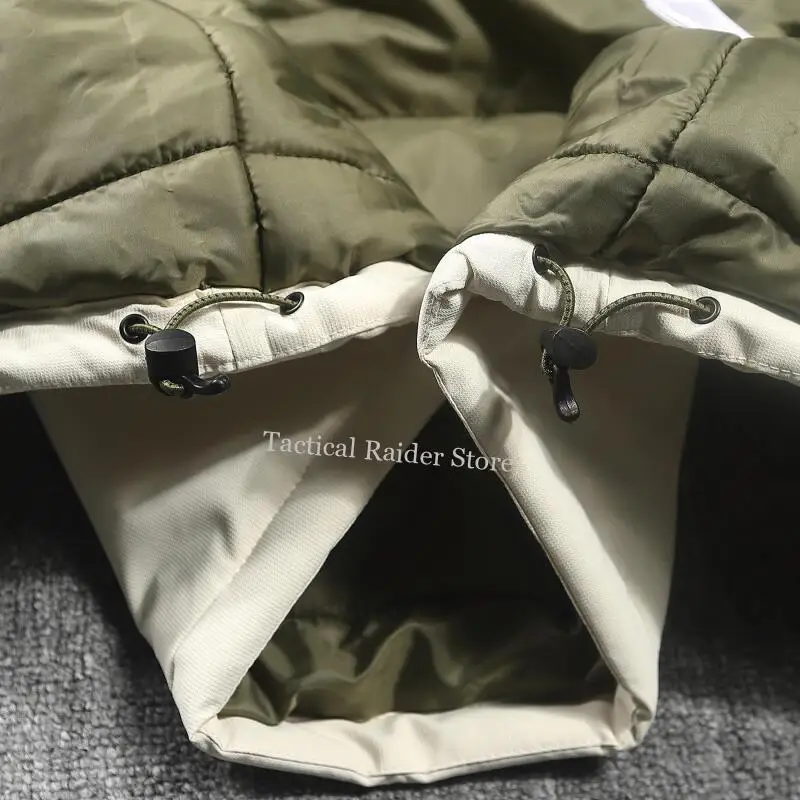 Chaqueta impermeable de invierno capucha algodón cremallera laminada - imagen 4