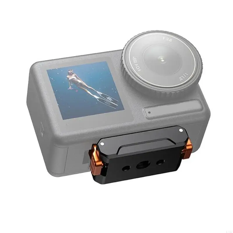 Adaptador magnético liberación rápida, Base montaje para acción 4/3, funda protectora, tornillo 1/4 pulgadas, K1KF - imagen 3