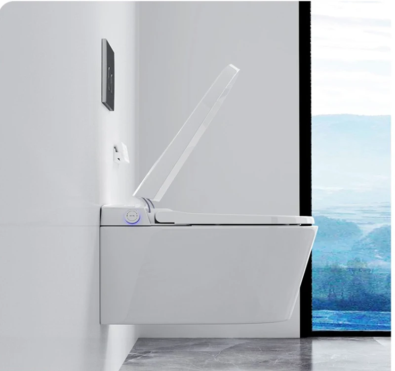 Inodoro inteligente montado en la pared, límite de presión de agua cero, boquilla, esterilización con lámpara ultravioleta, - imagen 2