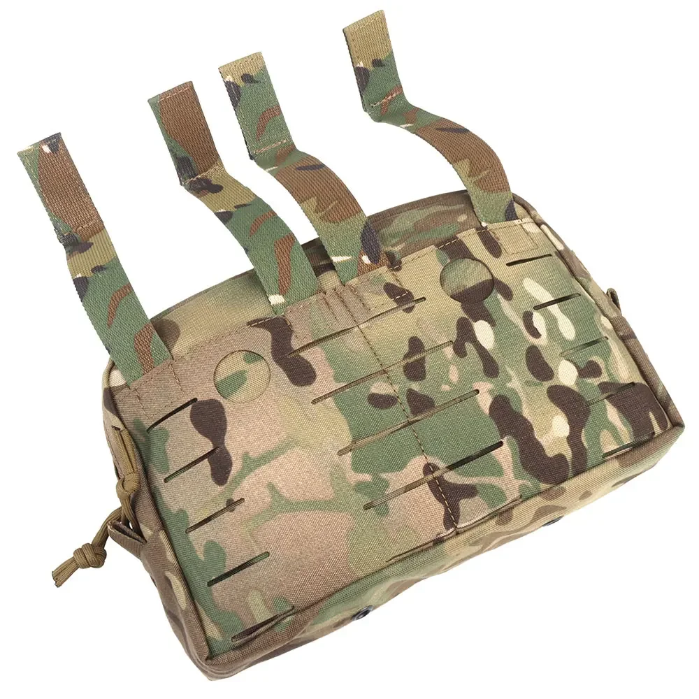 Bolsa táctica estilo SS CCS GP, sistema de montaje MOLLE, bolsa de almacenamiento de utilidad con doble cremallera para chaleco de caza con placa de chasis MKV - imagen 4