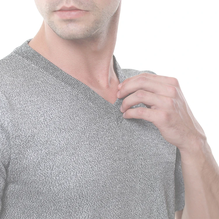 Light  gray v-neck