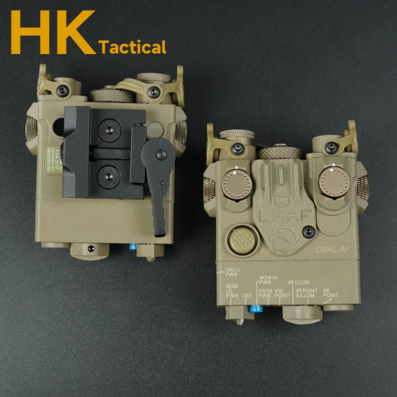 Arma láser táctica PEQ Dbal A2, equipo de puntería láser rojo o verde, compatible con riel de 20mm, accesorios de caza Airsoft para exteriores - imagen 4