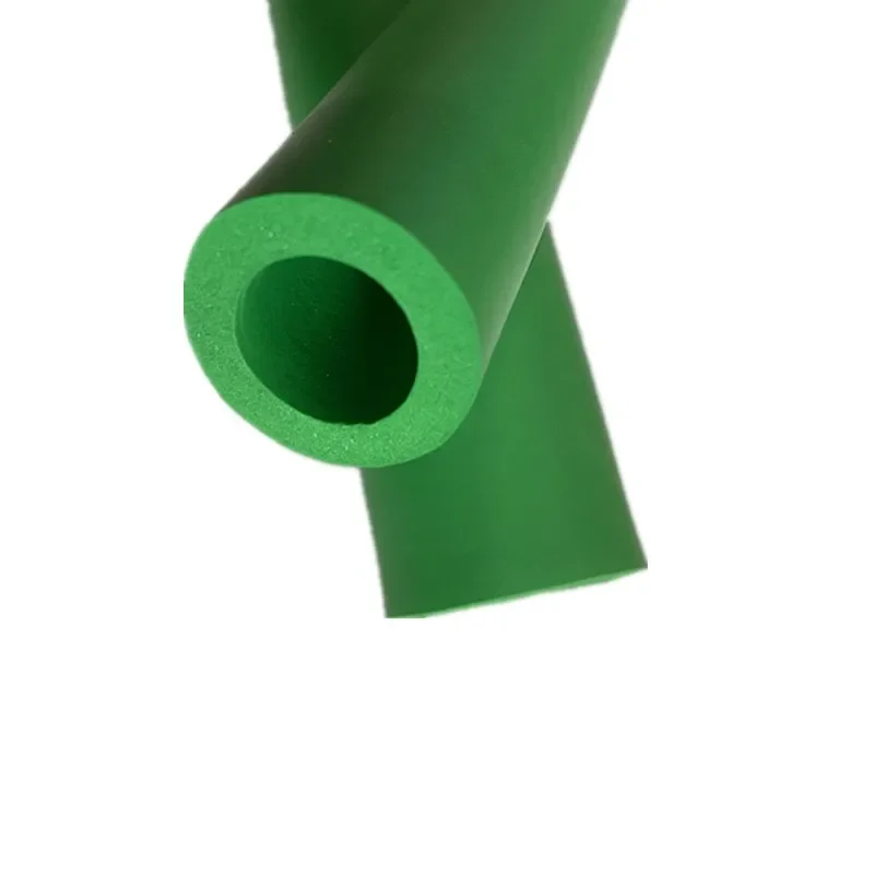 Barras de mango de tubo de goma de espuma de esponja de tubo térmico de aislamiento verde de 100cm para Fitness - imagen 4