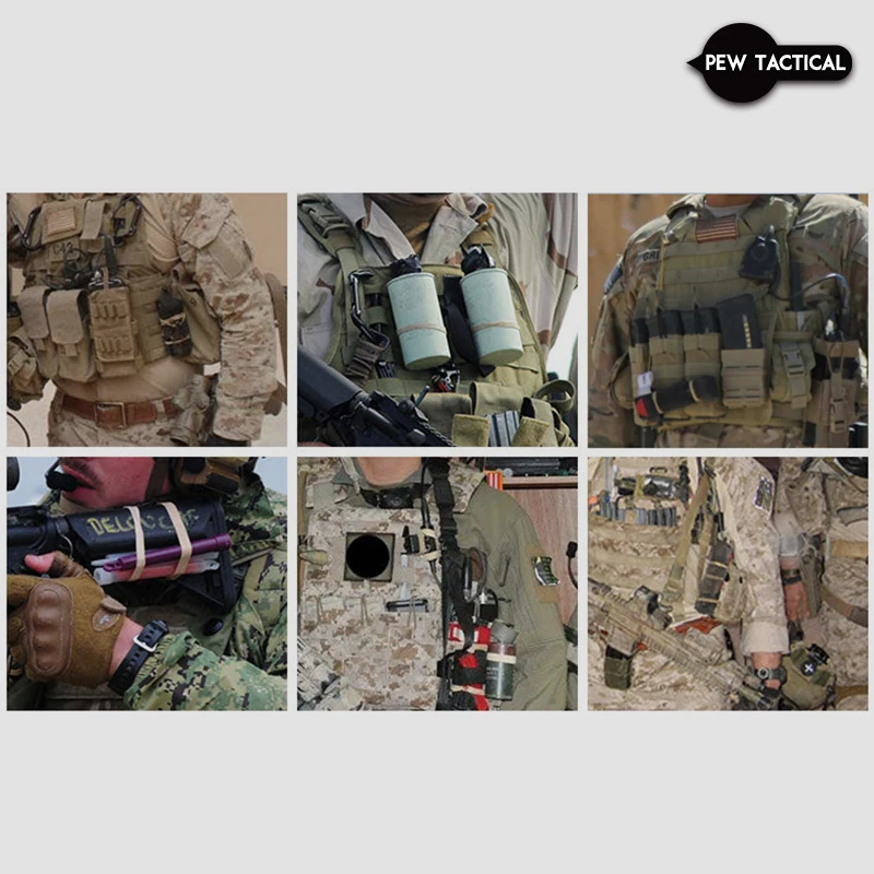 PEW TACTICAL versión amplia táctica elástica Devu Seal banda de goma de Cosplay favorita para organización y almacenamiento del hogar - imagen 4