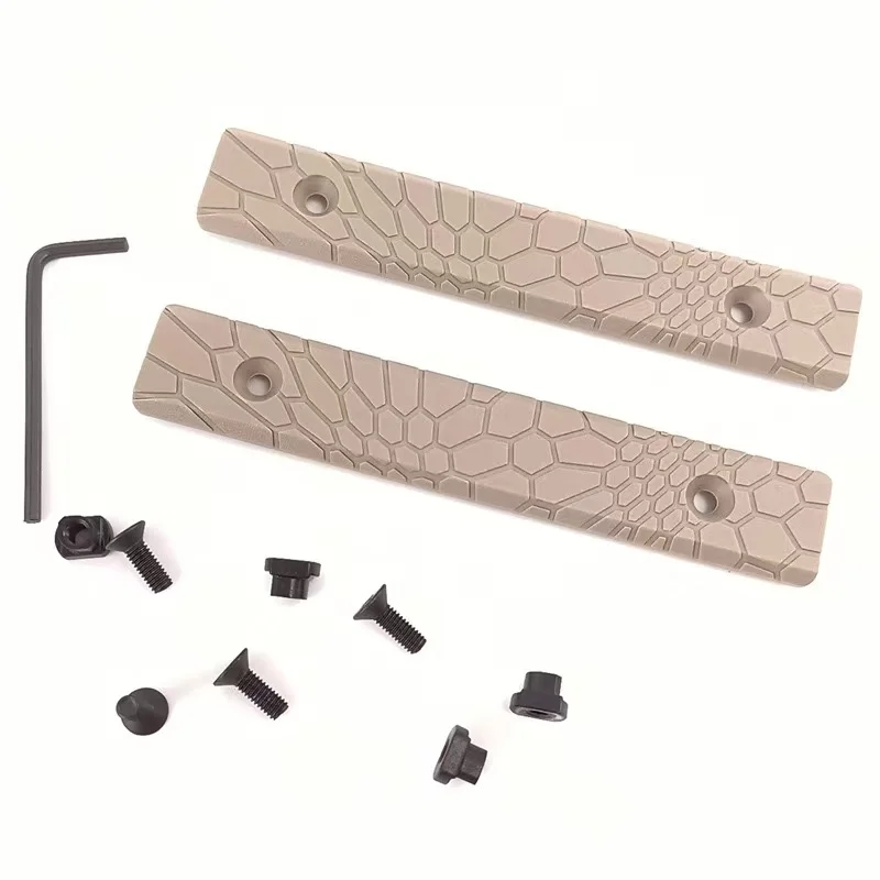 Panel de riel de nailon protector táctico para Airsoft al aire libre - KEYMOD/MLOK Compatible con SLR MI Fishbone - imagen 4