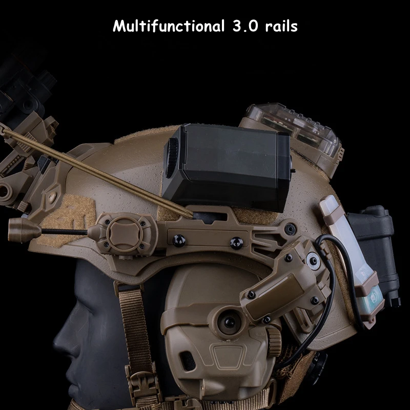 Cascos tácticos equipo Wendy casco rápido ligero para Airsoft Paintball caza tiro Protector de cabeza - imagen 5