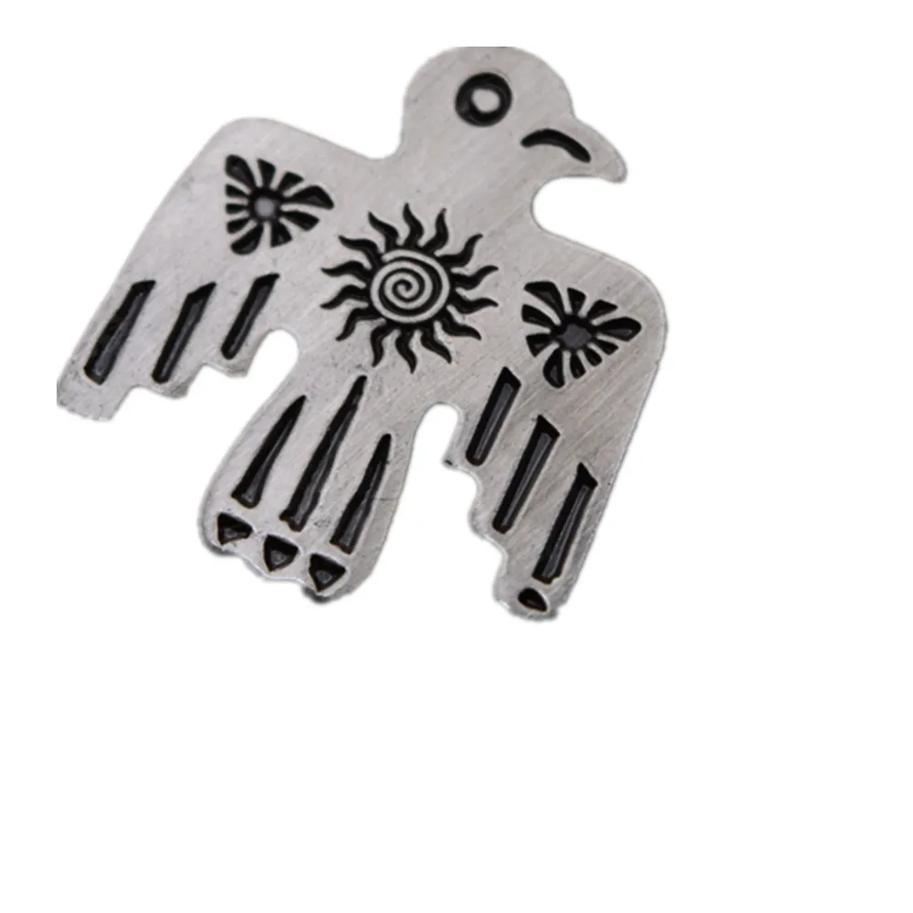 Insignia de Metal militar Thunderbird estadounidense, insignia táctica, de cuello Pin WW2 Retro, broche conmemorativo - imagen 4