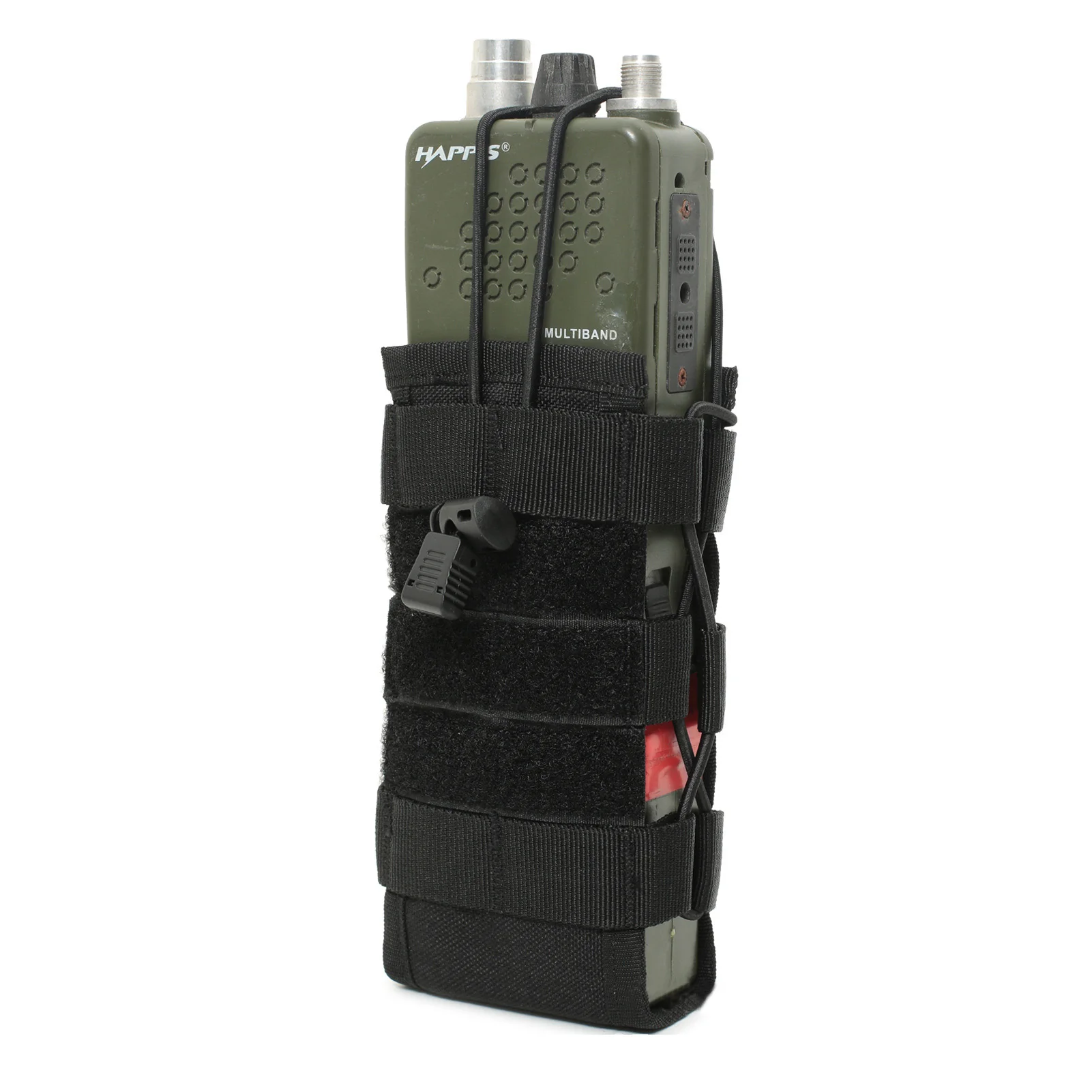 Funda táctica Universal para Radio, funda, soporte Molle, soporte ajustable para Walkie Talkie de caza, bolsa para botella de agua